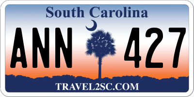 SC license plate ANN427