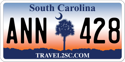SC license plate ANN428