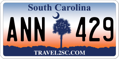 SC license plate ANN429