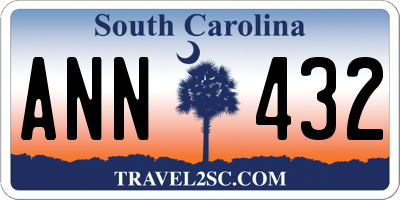 SC license plate ANN432