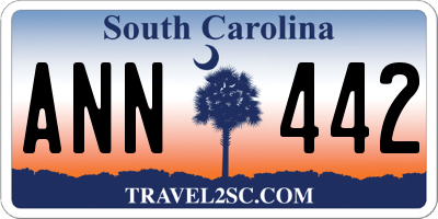 SC license plate ANN442