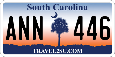 SC license plate ANN446