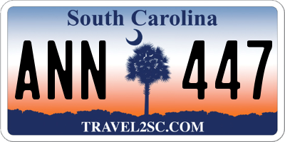 SC license plate ANN447