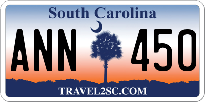 SC license plate ANN450