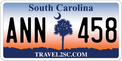 SC license plate ANN458
