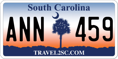 SC license plate ANN459