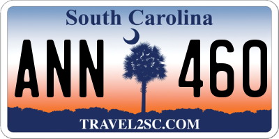 SC license plate ANN460