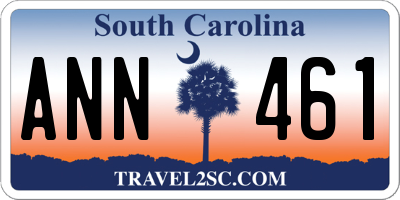 SC license plate ANN461