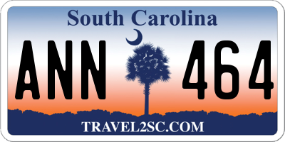 SC license plate ANN464