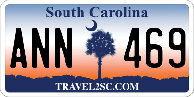 SC license plate ANN469