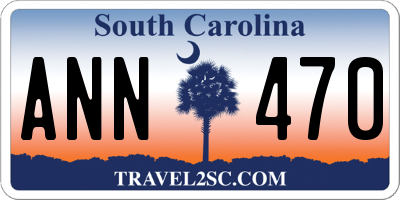 SC license plate ANN470