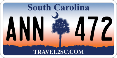 SC license plate ANN472