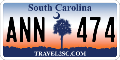 SC license plate ANN474
