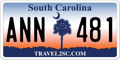 SC license plate ANN481