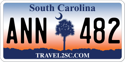 SC license plate ANN482