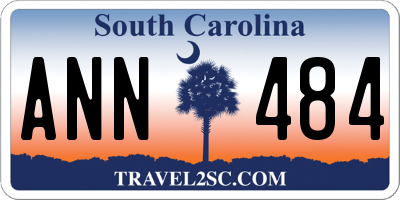 SC license plate ANN484