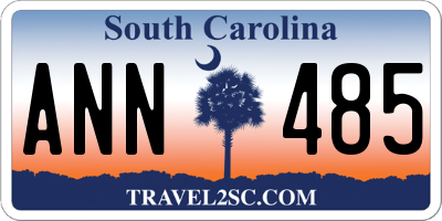 SC license plate ANN485