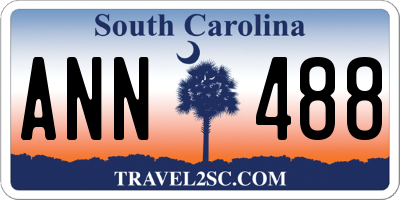 SC license plate ANN488
