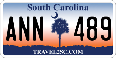 SC license plate ANN489
