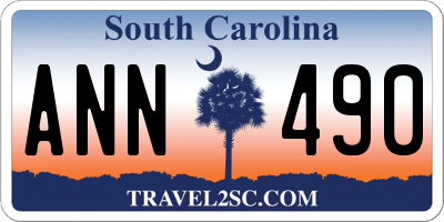 SC license plate ANN490