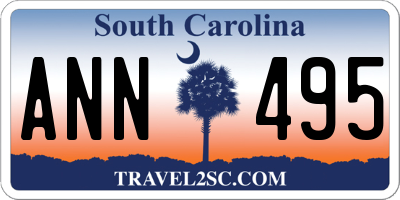 SC license plate ANN495