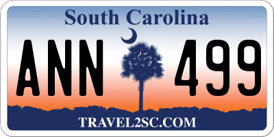 SC license plate ANN499