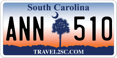 SC license plate ANN510