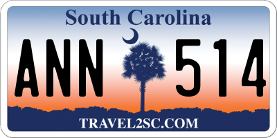 SC license plate ANN514