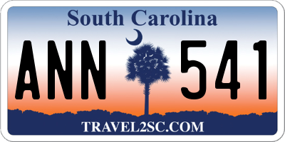 SC license plate ANN541