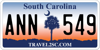 SC license plate ANN549
