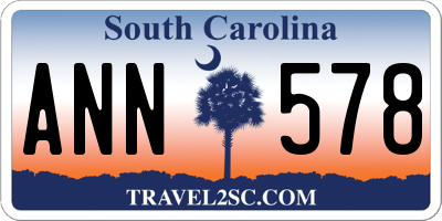 SC license plate ANN578