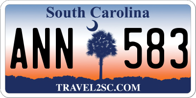 SC license plate ANN583