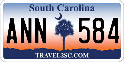 SC license plate ANN584
