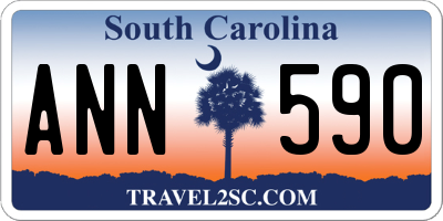 SC license plate ANN590
