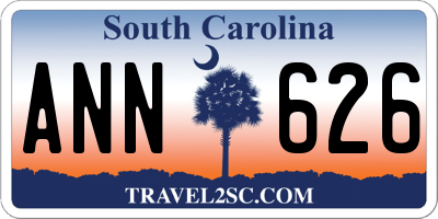 SC license plate ANN626