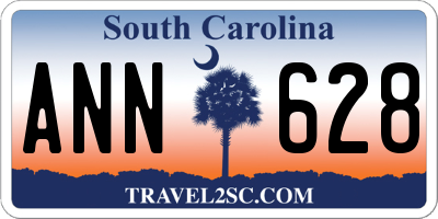 SC license plate ANN628