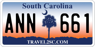 SC license plate ANN661
