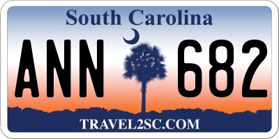 SC license plate ANN682