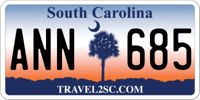 SC license plate ANN685