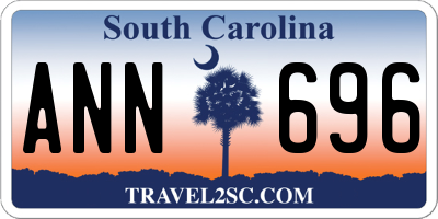 SC license plate ANN696
