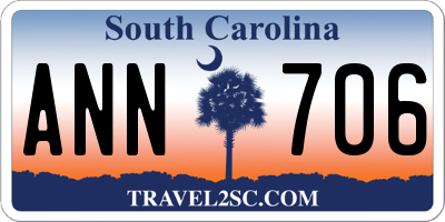 SC license plate ANN706