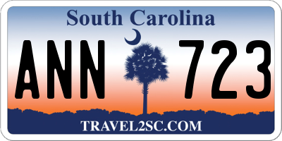 SC license plate ANN723