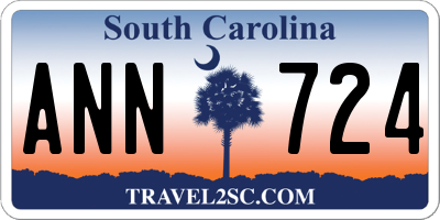 SC license plate ANN724