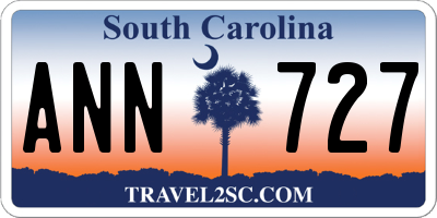 SC license plate ANN727