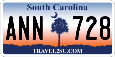 SC license plate ANN728