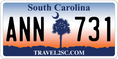 SC license plate ANN731