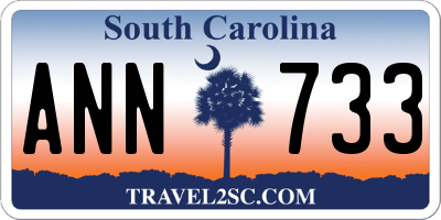 SC license plate ANN733