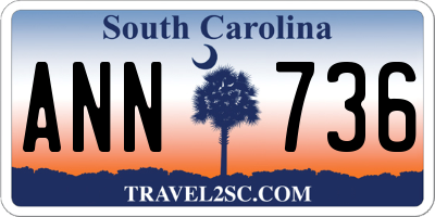 SC license plate ANN736