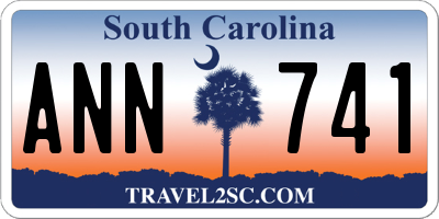 SC license plate ANN741
