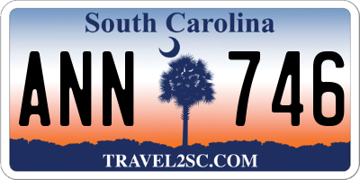 SC license plate ANN746